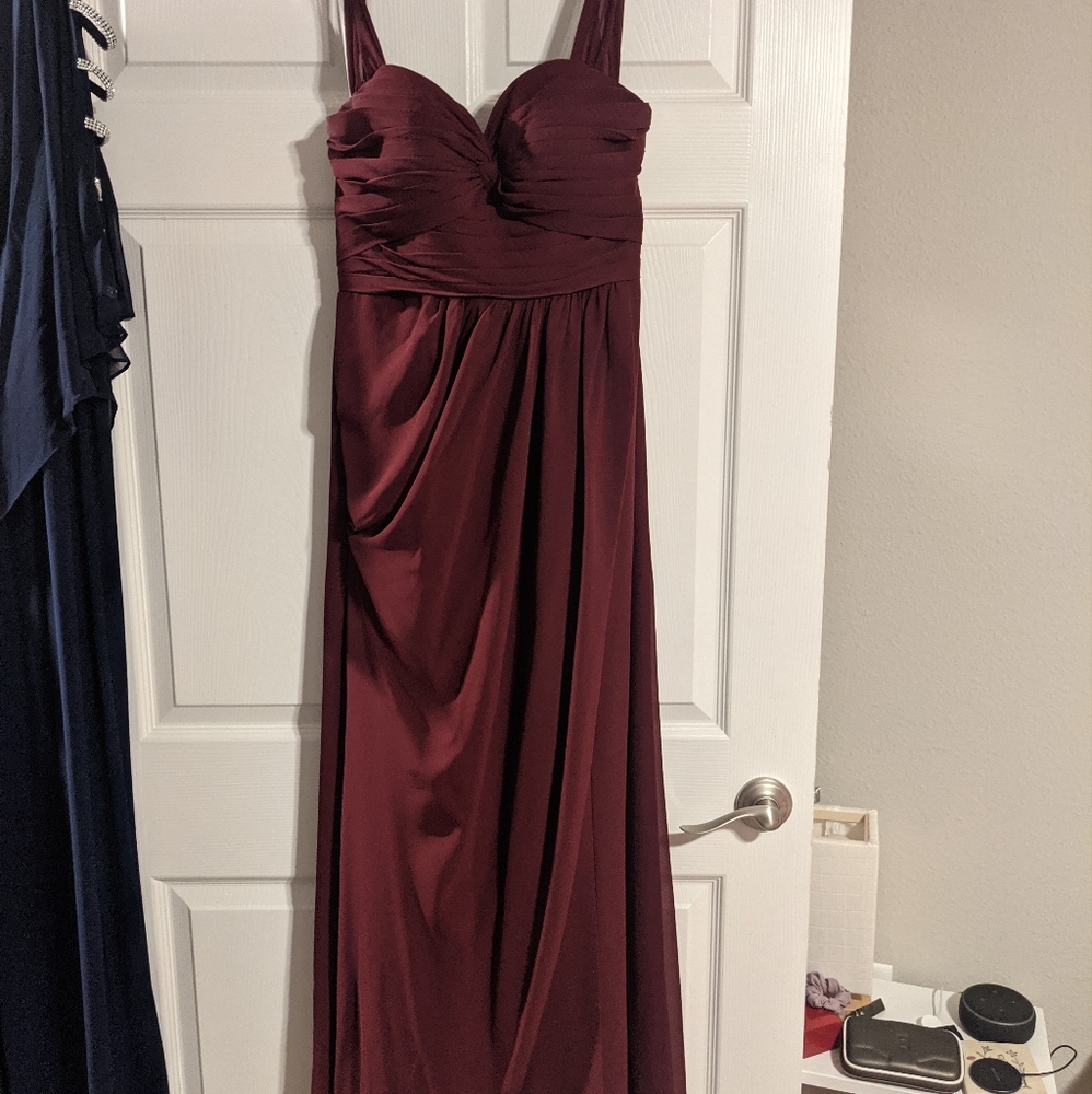 Azazie Millie Cabernet Bridesmaid Dress